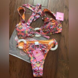 NWT Strawberry Milk Mob Welcome to the Jungle Bikini